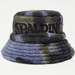 Zara Unisex Spalding Fleece Embroidered Bucket Hat/ NEW